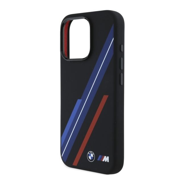 Husa premium pentru  iPhone 16 Pro Max compatibila MagSafe BMW Signature - Negru multicolor