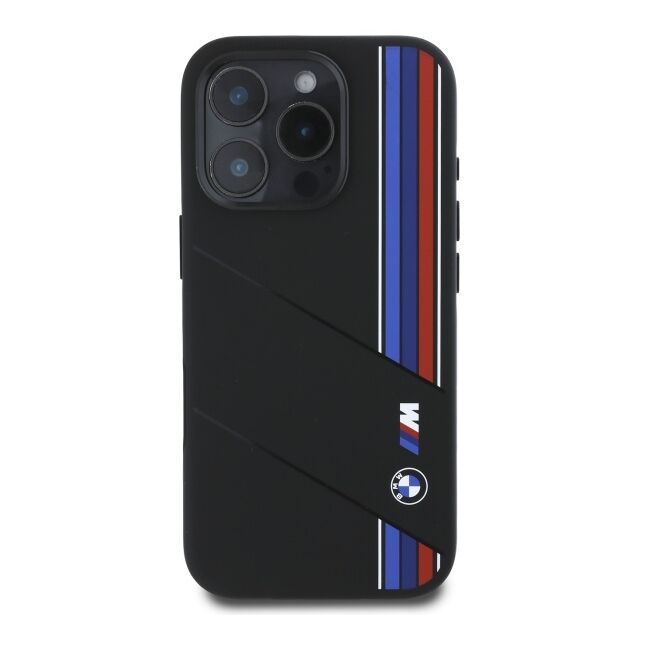 Husa premium pentru  iPhone 16 Pro Max compatibila MagSafe BMW Signature - Negru print