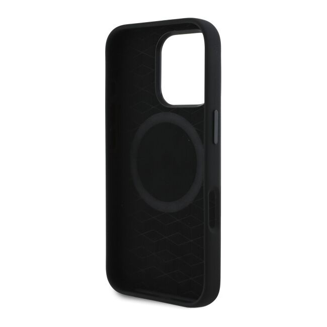Husa premium pentru  iPhone 16 Pro Max compatibila MagSafe BMW Signature - Negru print