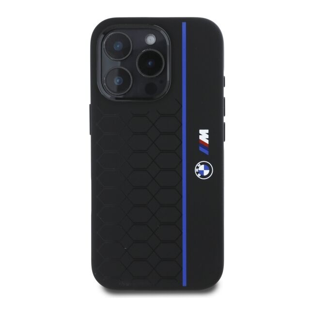 Husa premium pentru  iPhone 16 Pro Max compatibila MagSafe BMW Signature - Negru royal