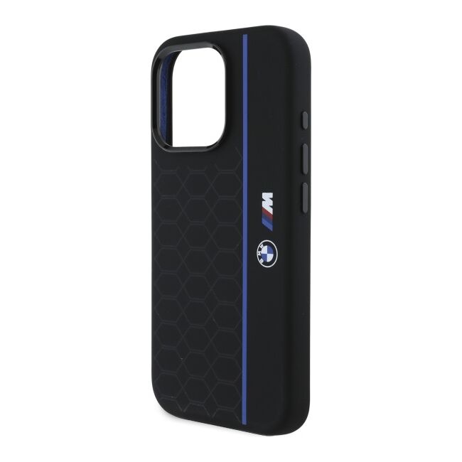 Husa premium pentru  iPhone 16 Pro Max compatibila MagSafe BMW Signature - Negru royal