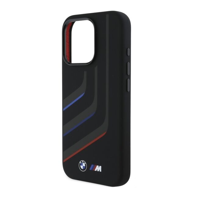 Husa premium pentru  iPhone 16 Pro Max compatibila MagSafe BMW Signature - Negru