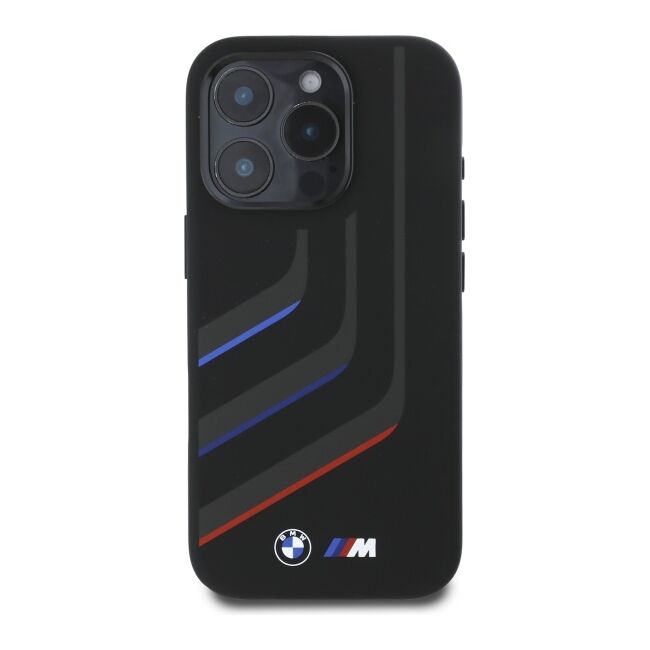 Husa premium pentru  iPhone 16 Pro Max compatibila MagSafe BMW Signature - Negru