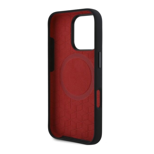 Husa premium pentru  iPhone 16 Pro Max compatibila MagSafe BMW Signature - Negru