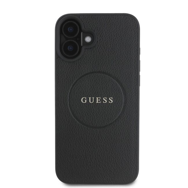 Husa premium pentru  iPhone 16 compatibila MagSafe Guess Luxury Series - Negru
