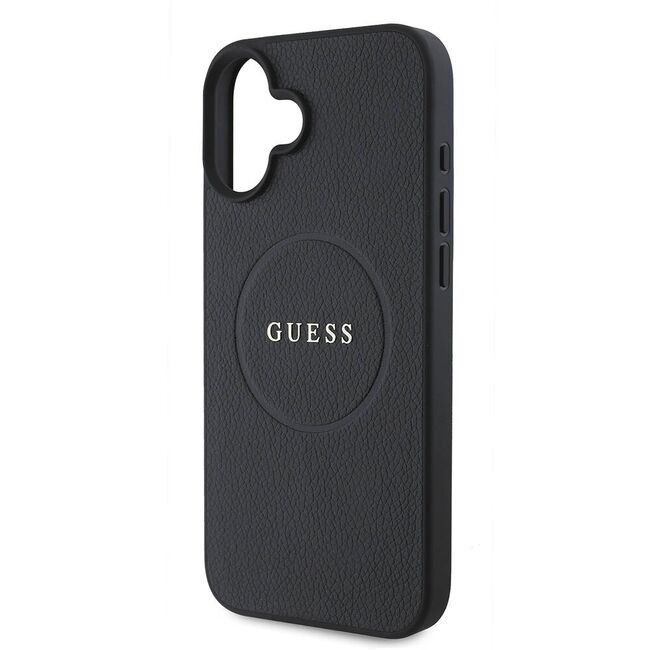 Husa premium pentru  iPhone 16 compatibila MagSafe Guess Luxury Series - Negru