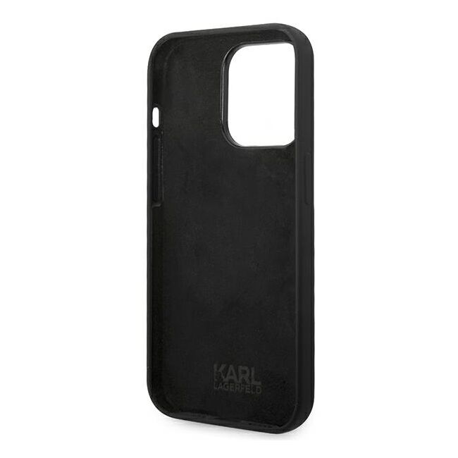 Husa premium pentru iPhone 14 Pro Karl Lagerfeld superior quality - negru