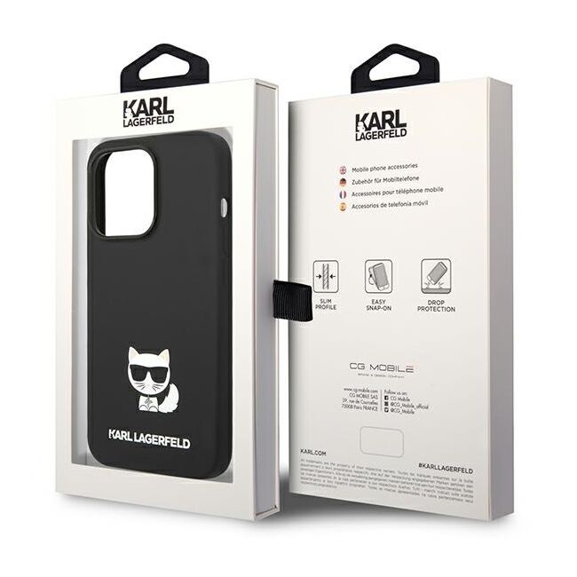 Husa premium pentru iPhone 14 Pro Karl Lagerfeld superior quality - negru