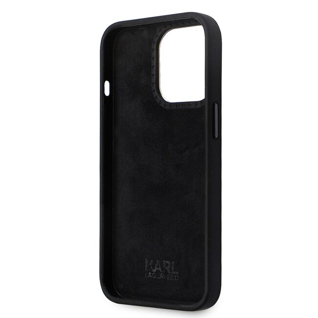 Husa premium pentru iPhone 14 Pro Karl Lagerfeld superior quality - negru darth vader