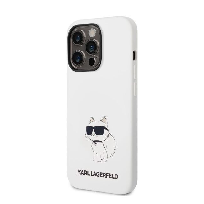 Husa premium pentru iPhone 14 Pro Karl Lagerfeld superior quality - alb