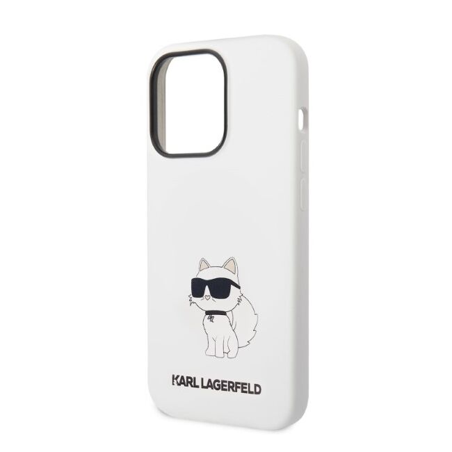 Husa premium pentru iPhone 14 Pro Karl Lagerfeld superior quality - alb