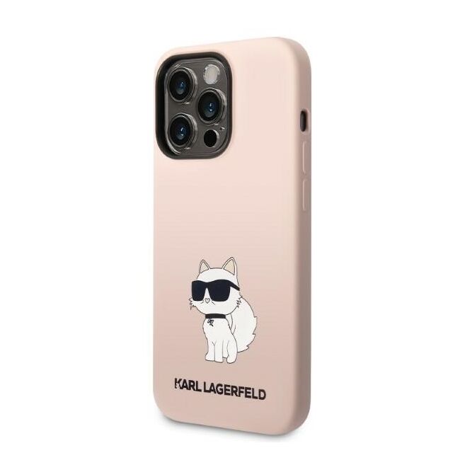 Husa premium pentru iPhone 14 Pro Karl Lagerfeld superior quality - roz neon