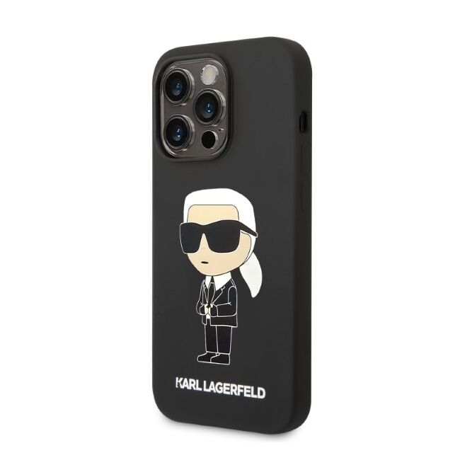 Husa premium pentru iPhone 14 Pro Karl Lagerfeld superior quality - negru denim