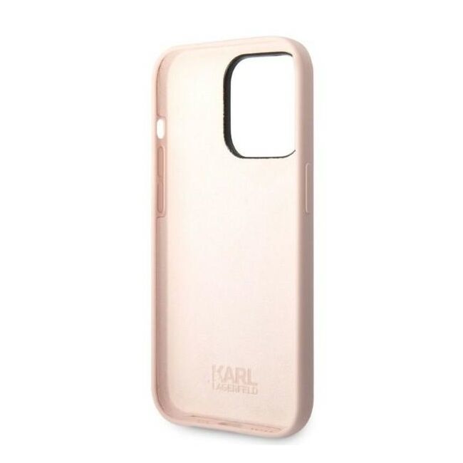 Husa premium pentru iPhone 14 Pro Karl Lagerfeld superior quality - roz pal