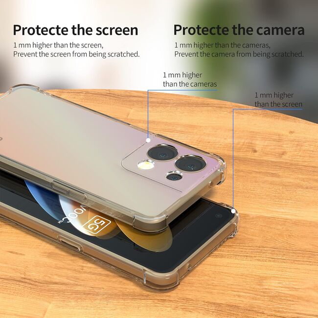 Husa pentru  Oppo Reno 13 Pro Slim Anti-Shock 1.5mm reinforced 4 corners, Transparent