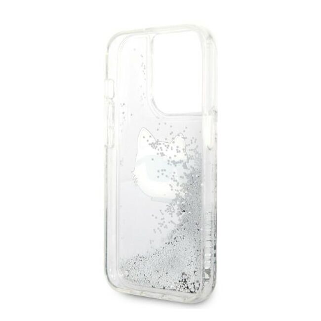 Husa premium pentru  iPhone 14 Pro  Karl Lagerfeld superior quality - Alb arctic