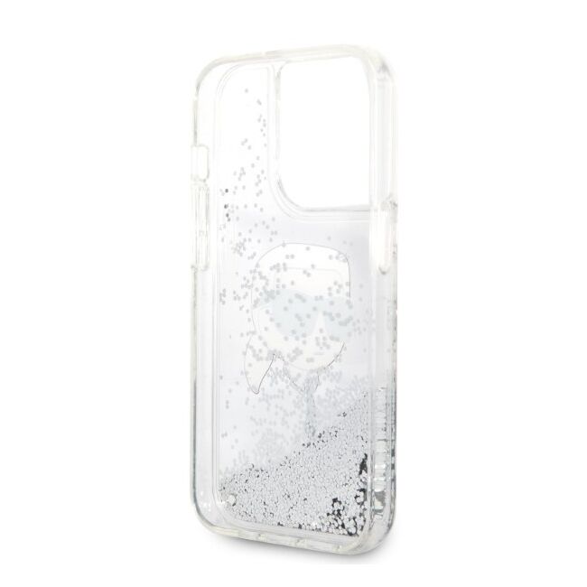 Husa premium pentru  iPhone 14 Pro  Karl Lagerfeld superior quality - Alb