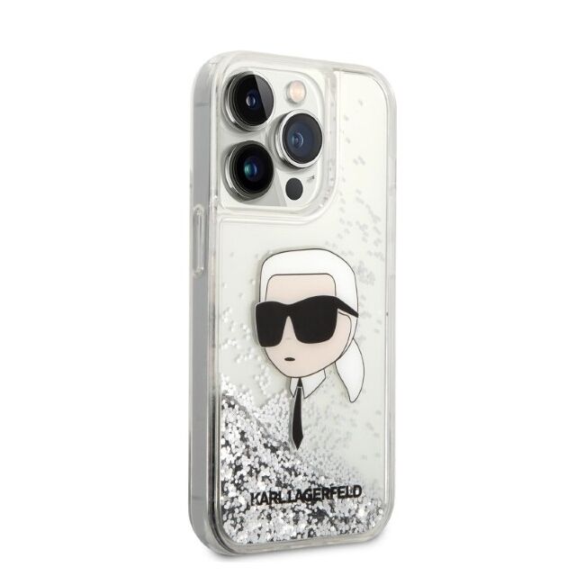 Husa premium pentru  iPhone 14 Pro  Karl Lagerfeld superior quality - Alb