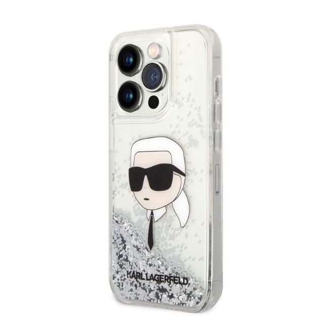 Husa premium pentru  iPhone 14 Pro  Karl Lagerfeld superior quality - Alb