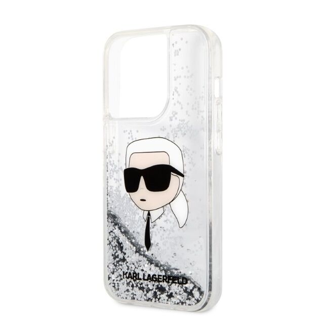 Husa premium pentru  iPhone 14 Pro  Karl Lagerfeld superior quality - Alb