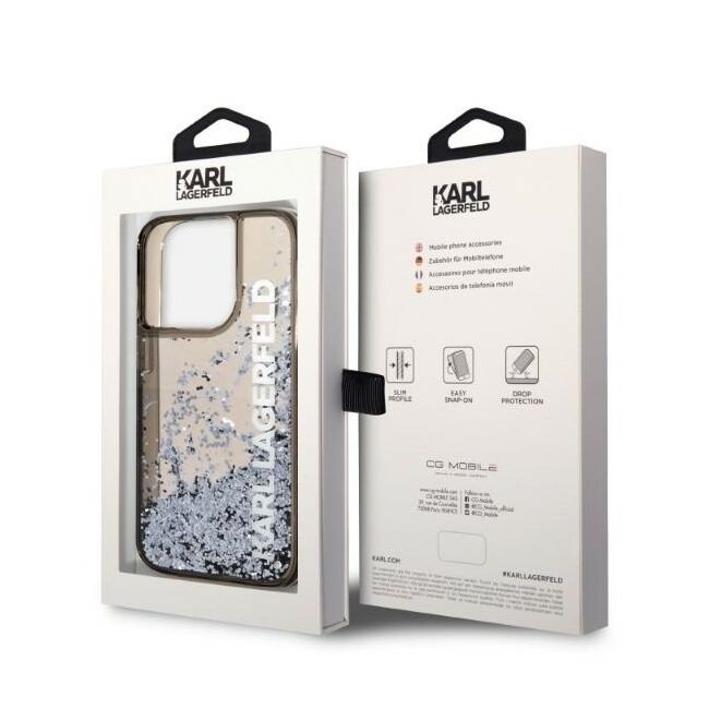 Husa premium pentru  iPhone 14 Pro  Karl Lagerfeld superior quality - Maro