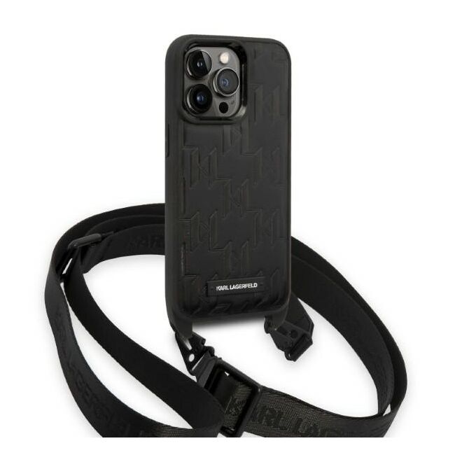 Husa premium pentru  iPhone 14 Pro  Karl Lagerfeld superior quality - Negru denim