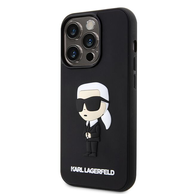 Husa premium pentru  iPhone 14 Pro  Karl Lagerfeld superior quality - Negru denim