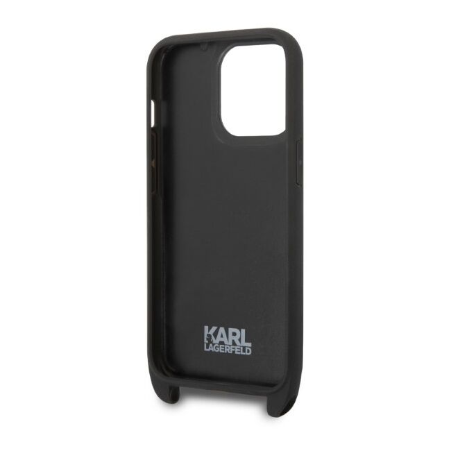 Husa premium pentru  iPhone 14 Pro  Karl Lagerfeld superior quality - Negru denim