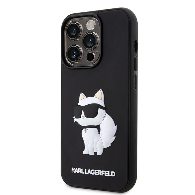 Husa premium pentru  iPhone 14 Pro  Karl Lagerfeld superior quality - Negru royal