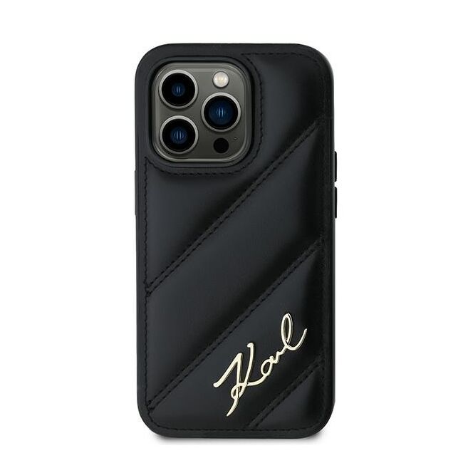 Husa premium pentru  iPhone 14 Pro  Karl Lagerfeld superior quality - Negru