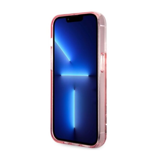 Husa premium pentru  iPhone 14 Pro  Karl Lagerfeld superior quality - Roz pal