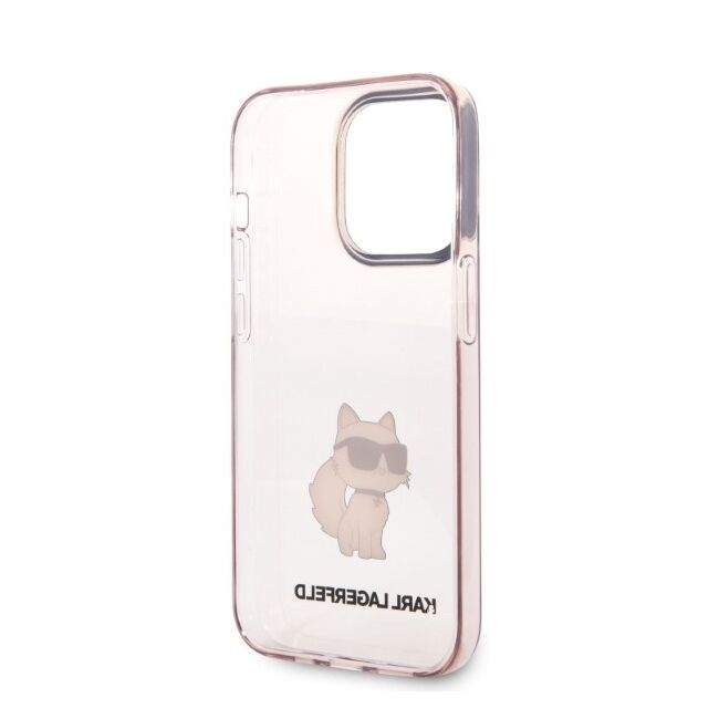 Husa premium pentru  iPhone 14 Pro  Karl Lagerfeld superior quality - Roz pal