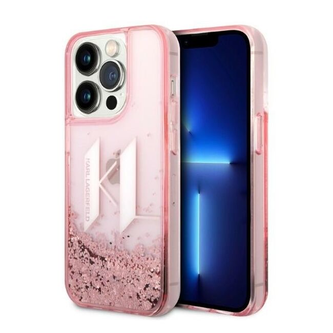 Husa premium pentru  iPhone 14 Pro  Karl Lagerfeld superior quality - Roz
