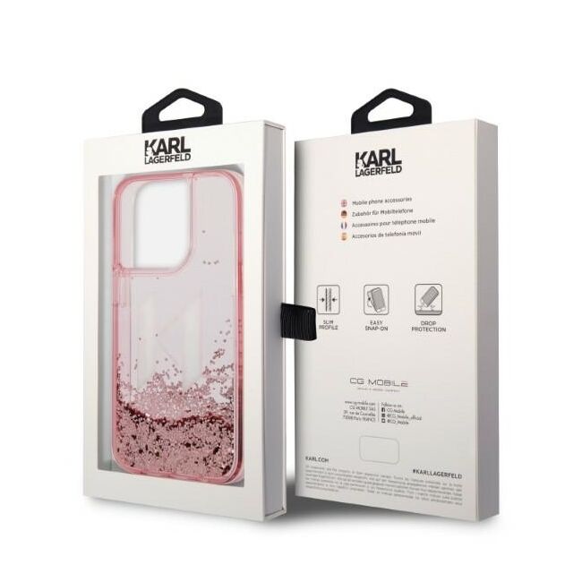 Husa premium pentru  iPhone 14 Pro  Karl Lagerfeld superior quality - Roz