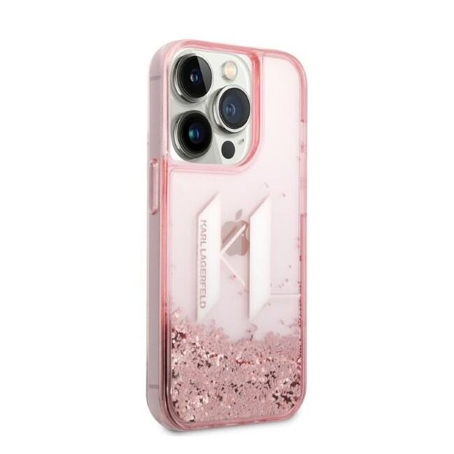 Husa premium pentru  iPhone 14 Pro  Karl Lagerfeld superior quality - Roz