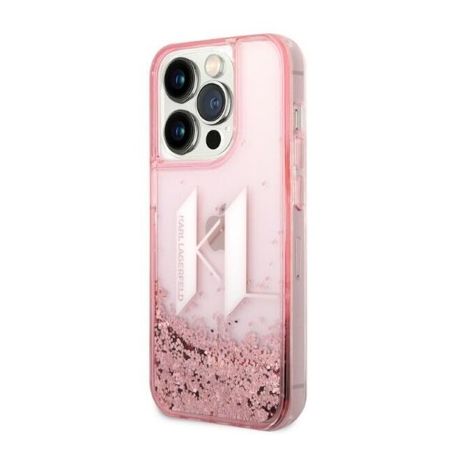 Husa premium pentru  iPhone 14 Pro  Karl Lagerfeld superior quality - Roz