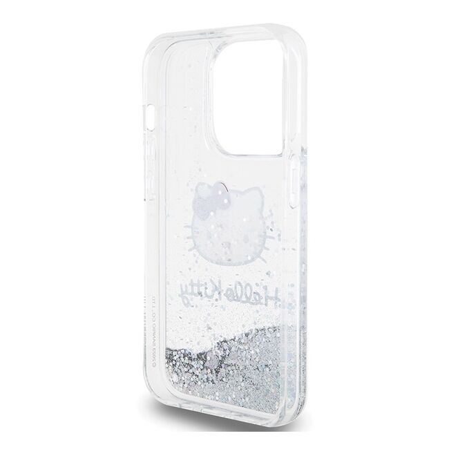 Husa premium pentru  iPhone 15 Pro Hello Kitty Funcky Series - Argintiu