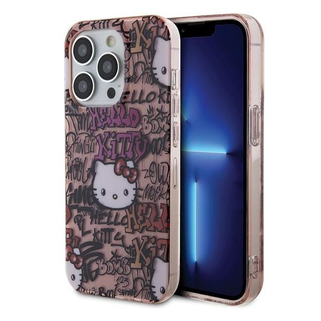 Husa premium pentru  iPhone 15 Pro Hello Kitty Funcky Series - Maro