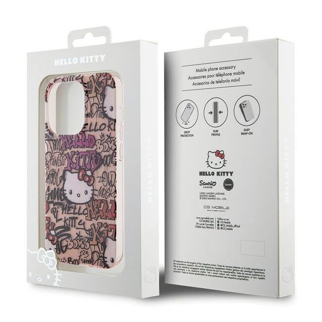 Husa premium pentru  iPhone 15 Pro Hello Kitty Funcky Series - Maro