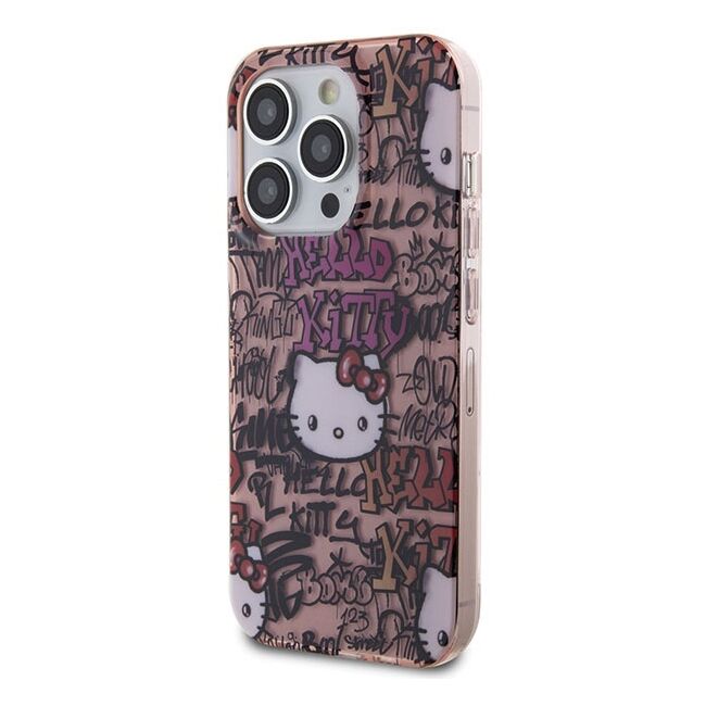 Husa premium pentru  iPhone 15 Pro Hello Kitty Funcky Series - Maro