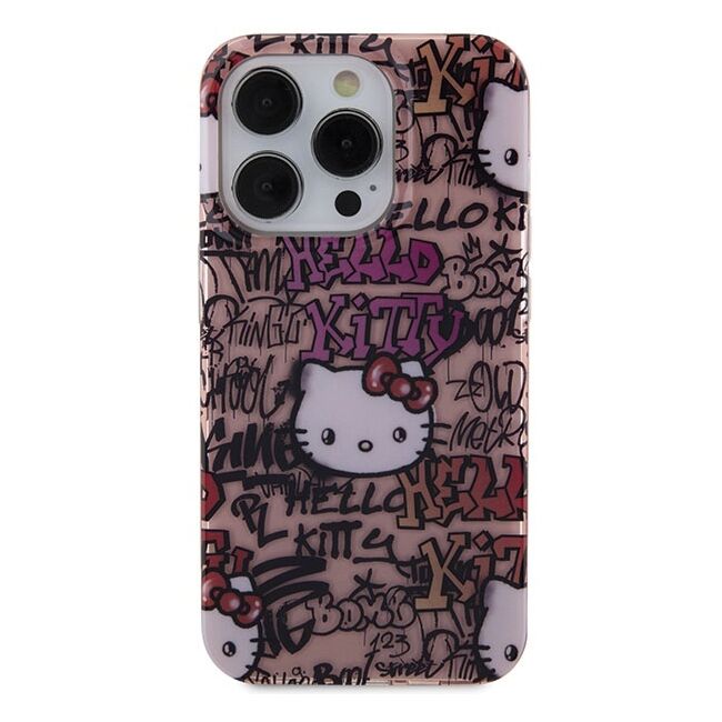 Husa premium pentru  iPhone 15 Pro Hello Kitty Funcky Series - Maro