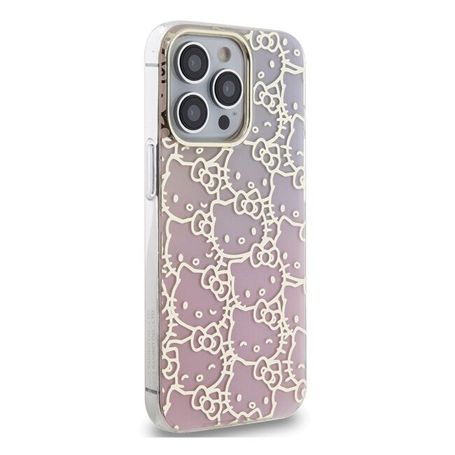 Husa premium pentru  iPhone 15 Pro Hello Kitty Funcky Series - Roz pal