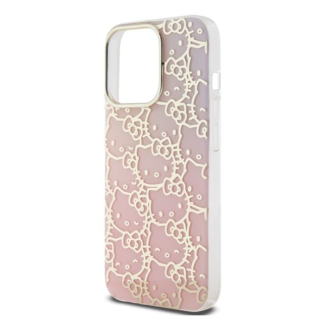 Husa premium pentru  iPhone 15 Pro Hello Kitty Funcky Series - Roz pal