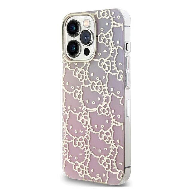 Husa premium pentru  iPhone 15 Pro Hello Kitty Funcky Series - Roz pal