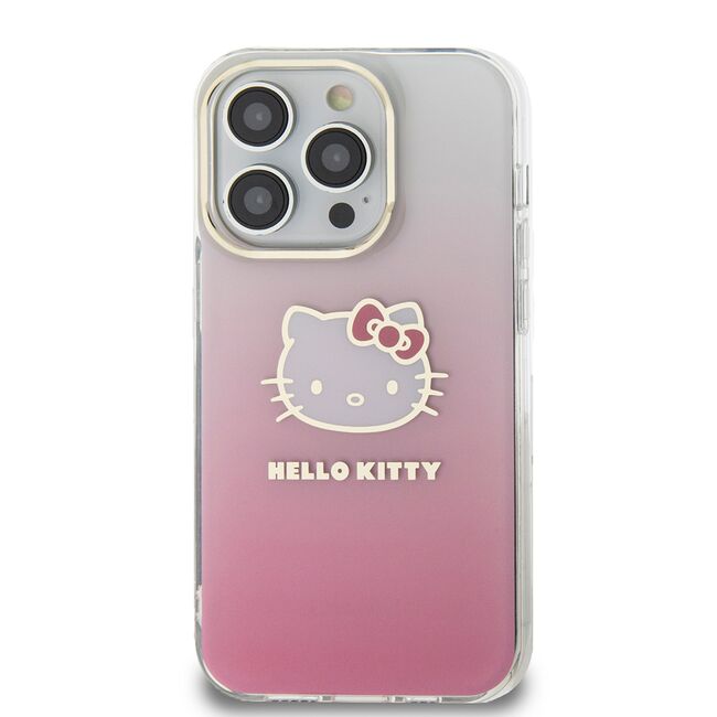 Husa premium pentru  iPhone 15 Pro Hello Kitty Funcky Series - Roz