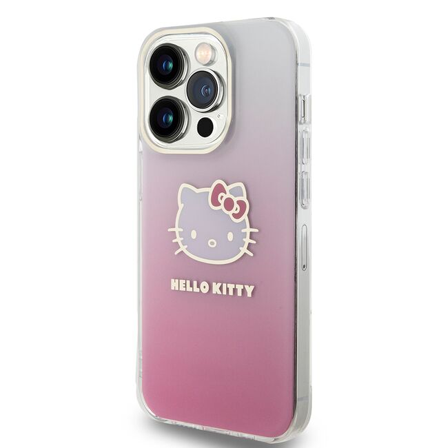 Husa premium pentru  iPhone 15 Pro Hello Kitty Funcky Series - Roz