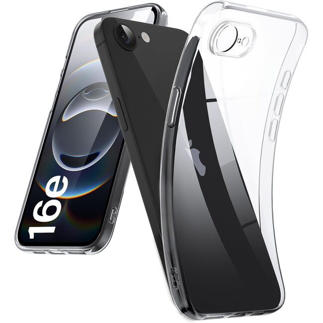 Husa pentru iPhone 16e Anti-Shock 1.5mm, transparent