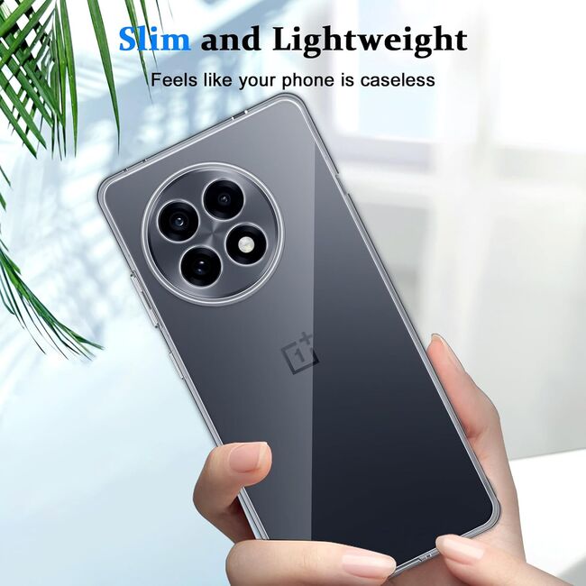 Husa pentru OnePlus 13R, Anti-Shock 1.5mm, cu protectie lentile, Transparent