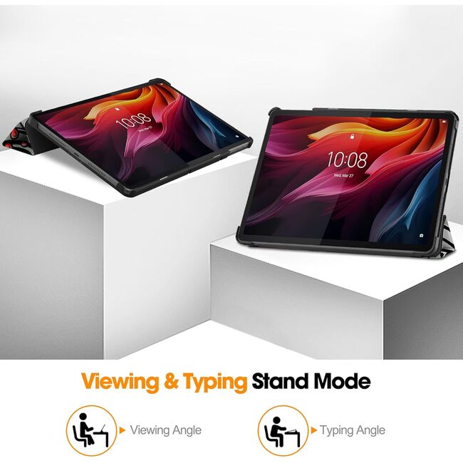 Husa pentru  Lenovo Tab K11 Plus 11.45 inch tip stand functie sleep/wake-up, protectie 360 - Graffiti