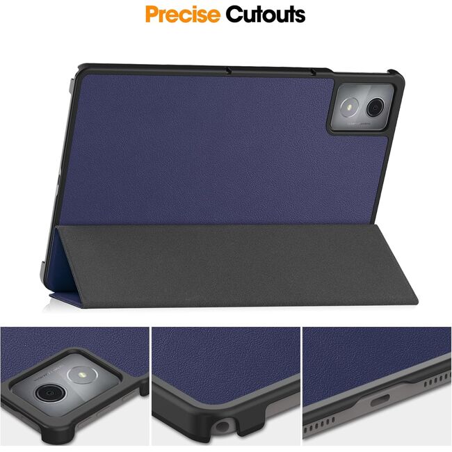 Husa pentru  Lenovo Tab K11 Plus 11.45 inch tip stand functie sleep/wake-up, protectie 360 - Albastru
